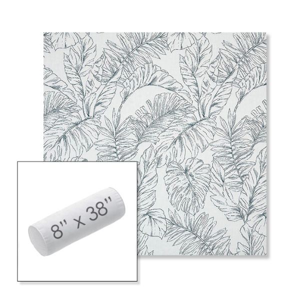 Picture of Calm Laurel | 8" x 38" Outdoor Bolster Pillow Sunbrella® Fabric