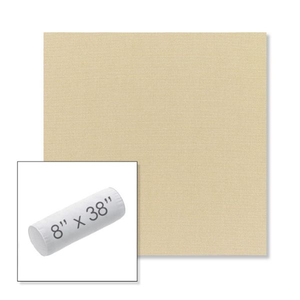 Picture of Canvas Antique Beige | 8" x 38" Outdoor Bolster Pillow Sunbrella® Fabric