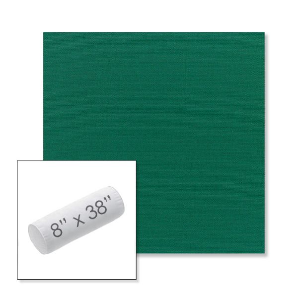 Picture of Canvas Forest Green | 8" x 38" Outdoor Bolster Pillow Sunbrella® Fabric