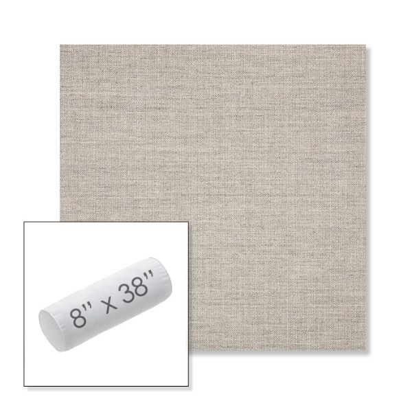 Picture of Cast Silver | 8" x 38" Outdoor Bolster Pillow Sunbrella® Fabric