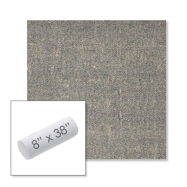 Picture of Chartres Graphite | 8" x 38" Outdoor Bolster Pillow Sunbrella® Fabric