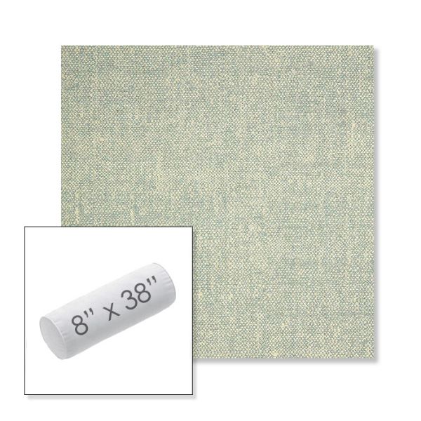 Picture of Chartres Mist | 8" x 38" Outdoor Bolster Pillow Sunbrella® Fabric