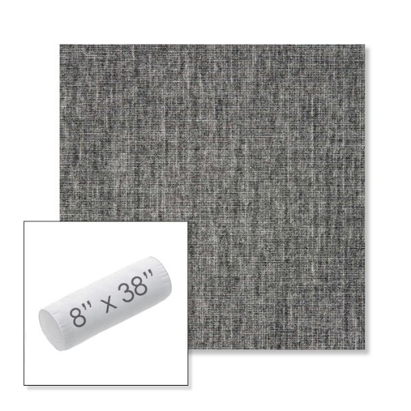 Picture of Crush Pewter | 8" x 38" Outdoor Bolster Pillow Sunbrella® Fabric