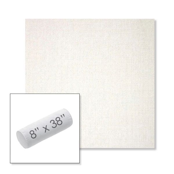 Picture of Crush Snow | 8" x 38" Outdoor Bolster Pillow Sunbrella® Fabric