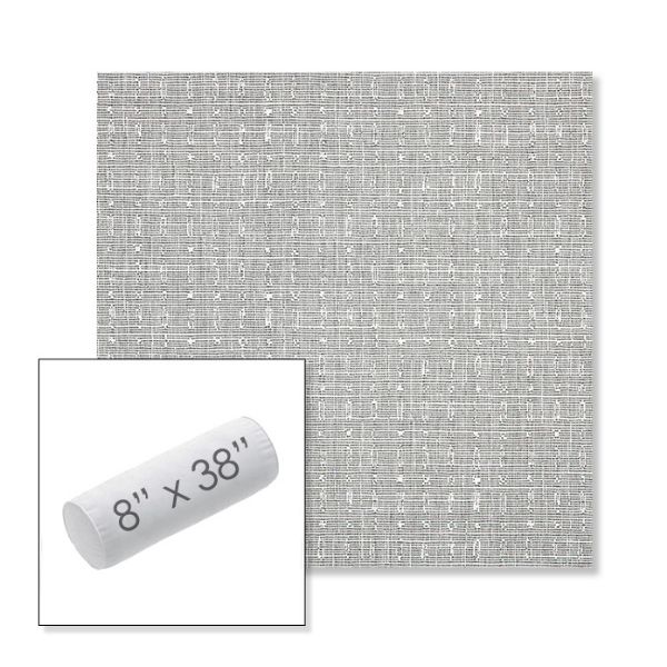 Picture of Embrace Pewter | 8" x 38" Outdoor Bolster Pillow Sunbrella® Fabric