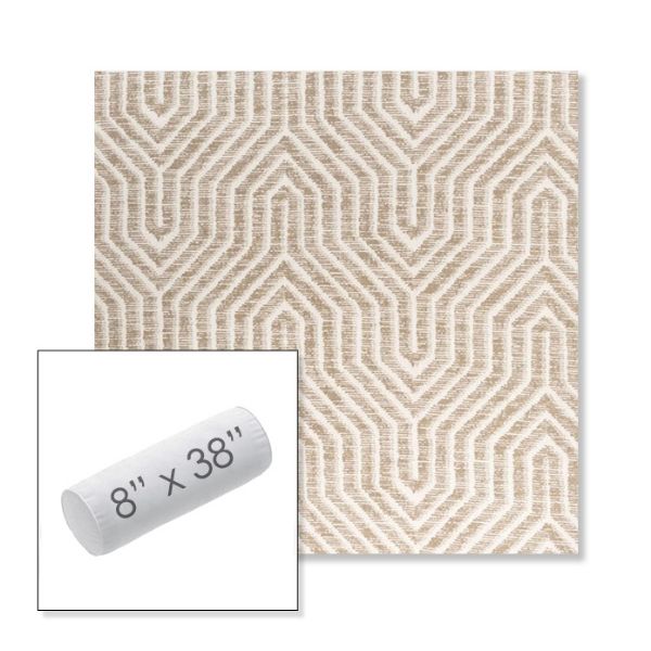 Picture of Etna Dune | 8" x 38" Outdoor Bolster Pillow Sunbrella® Fabric