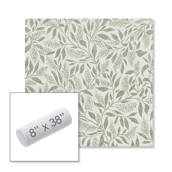 Picture of Exquisite Aloe | 8" x 38" Outdoor Bolster Pillow Sunbrella® Fabric