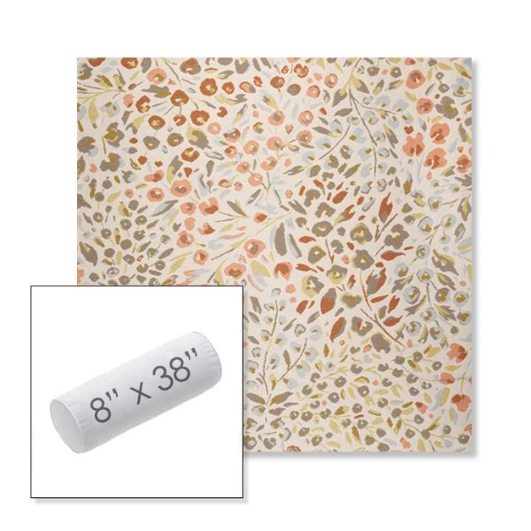 Picture of Flora Sunset | 8" x 38" Outdoor Bolster Pillow Sunbrella® Fabric