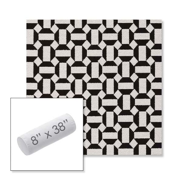 Picture of Hoopla Panda | 8" x 38" Outdoor Bolster Pillow Sunbrella® Fabric