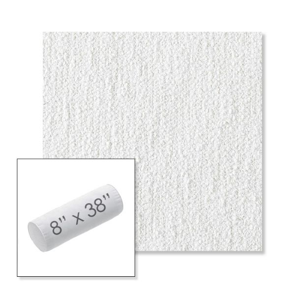 Picture of Improve White | 8" x 38" Outdoor Bolster Pillow Sunbrella® Fabric