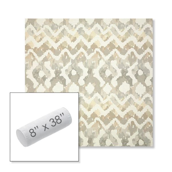 Picture of Inga Marble | 8" x 38" Outdoor Bolster Pillow Sunbrella® Fabric