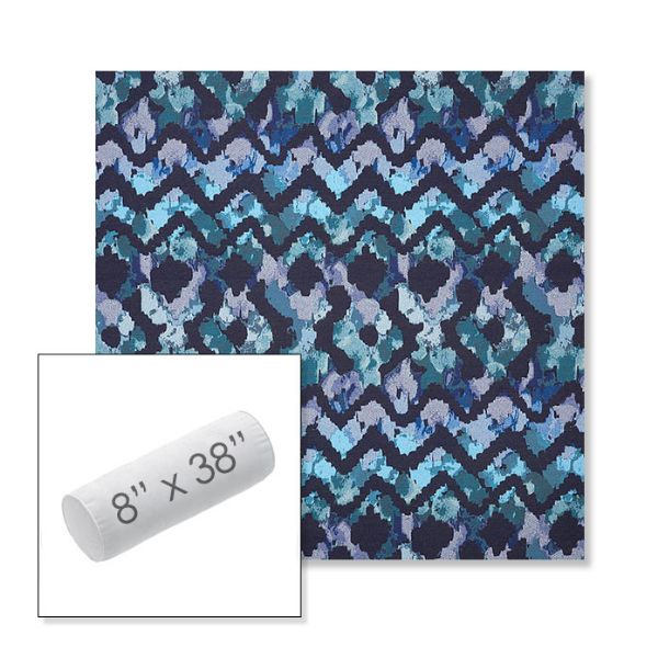 Picture of Inga Waterscape | 8" x 38" Outdoor Bolster Pillow Sunbrella® Fabric