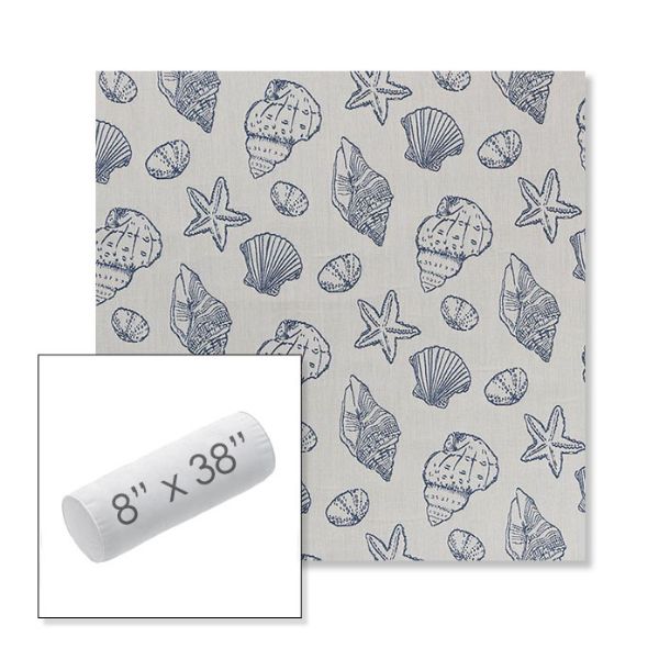 Picture of Nantucket Atlantis | 8" x 38" Outdoor Bolster Pillow Sunbrella® Fabric