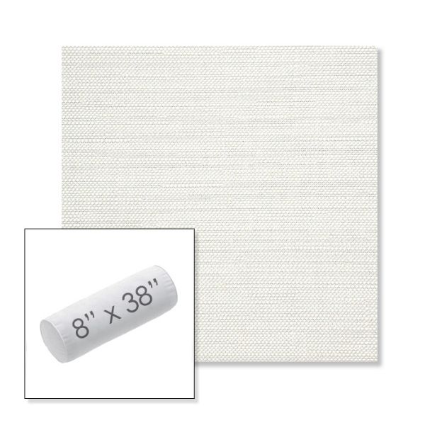 Picture of Piazza Cloud | 8" x 38" Outdoor Bolster Pillow Sunbrella® Fabric