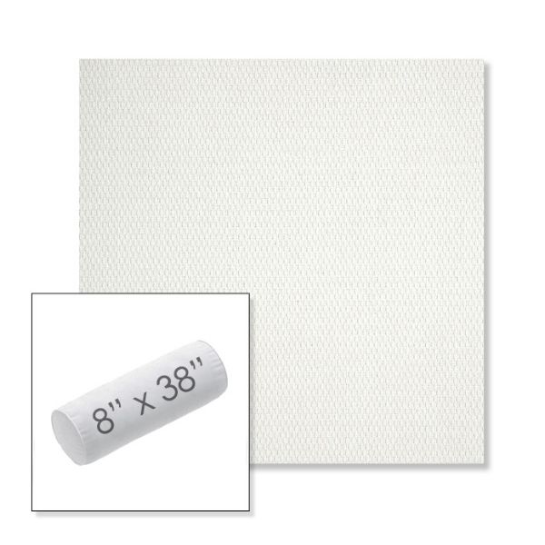 Picture of Pique Salt | 8" x 38" Outdoor Bolster Pillow Sunbrella® Fabric