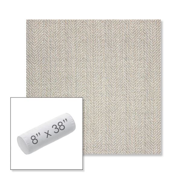 Picture of Posh Pebble | 8" x 38" Outdoor Bolster Pillow Sunbrella® Fabric