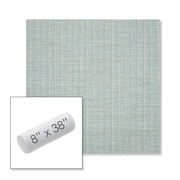 Picture of Proven Seaglass | 8" x 38" Outdoor Bolster Pillow Sunbrella® Fabric