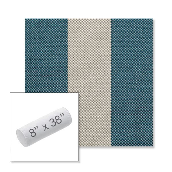 Picture of Rothko Curacao | 8" x 38" Outdoor Bolster Pillow Sunbrella® Fabric