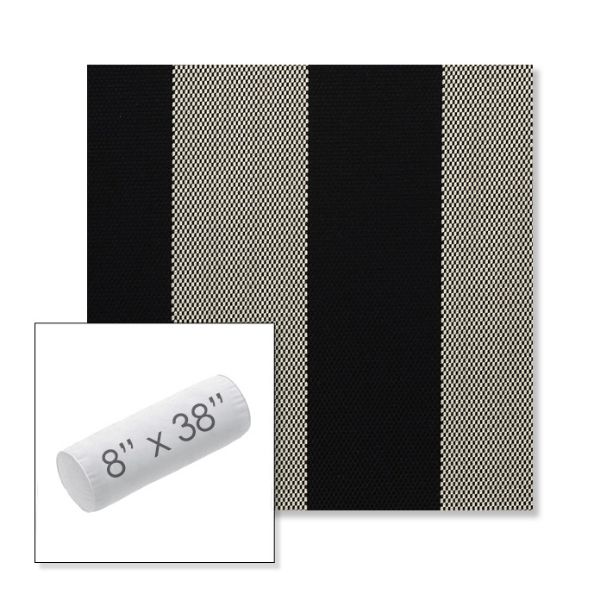 Picture of Rothko Stone Harbor | 8" x 38" Outdoor Bolster Pillow Sunbrella® Fabric