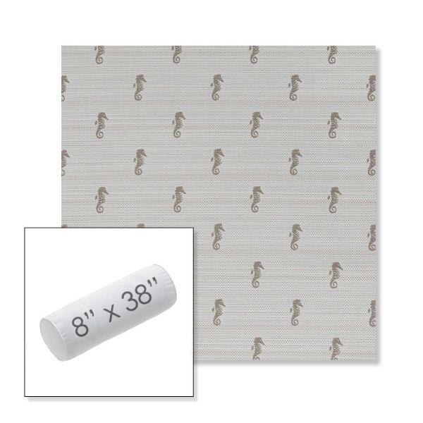 Picture of Schooner Plank | 8" x 38" Outdoor Bolster Pillow Sunbrella® Fabric