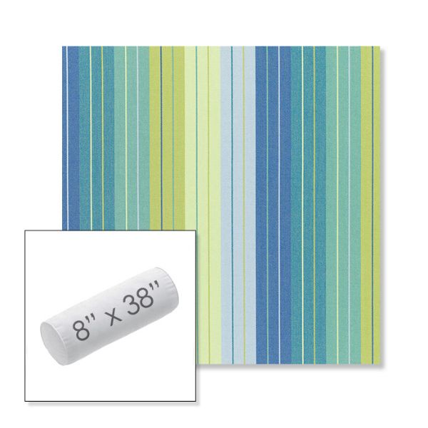 Picture of Seville Seaside | 8" x 38" Outdoor Bolster Pillow Sunbrella® Fabric