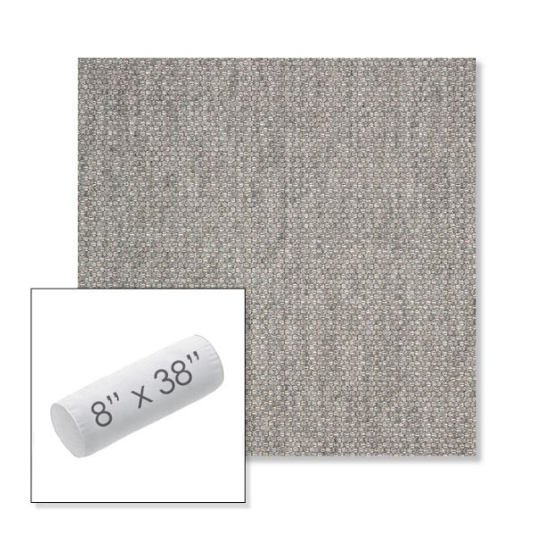 Picture of Tailored Fog | 8" x 38" Outdoor Bolster Pillow Sunbrella® Fabric