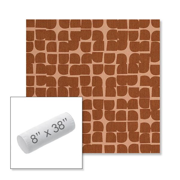 Picture of Toggle Terra Rosa | 8" x 38" Outdoor Bolster Pillow Sunbrella® Fabric