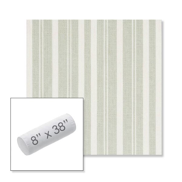 Picture of Tranquil Sage | 8" x 38" Outdoor Bolster Pillow Sunbrella® Fabric