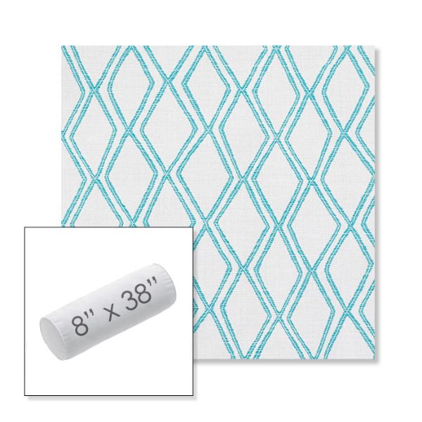 Picture of Voyage Breeze | 8" x 38" Outdoor Bolster Pillow Sunbrella® Fabric