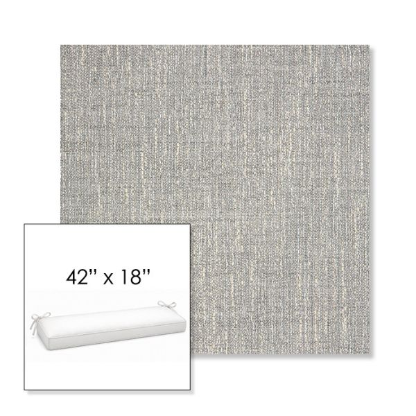 Picture of Adena Pebble | Sunbrella® 42" x 18" Outdoor Bench Cushion