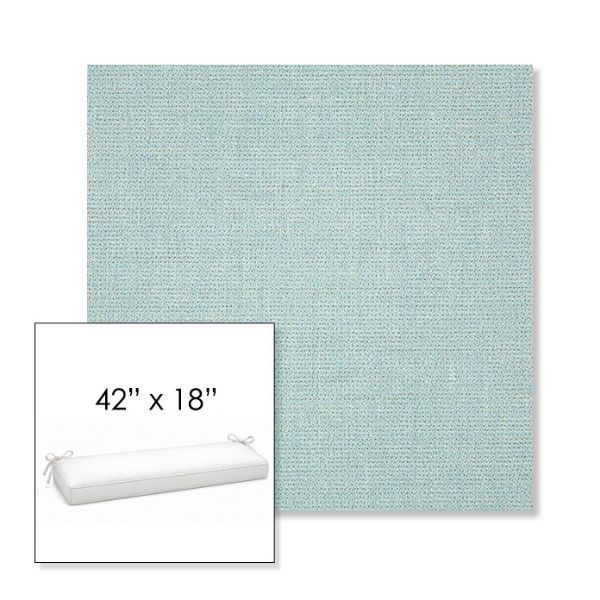 Picture of Bliss Dew | Sunbrella® 42" x 18" Outdoor Bench Cushion