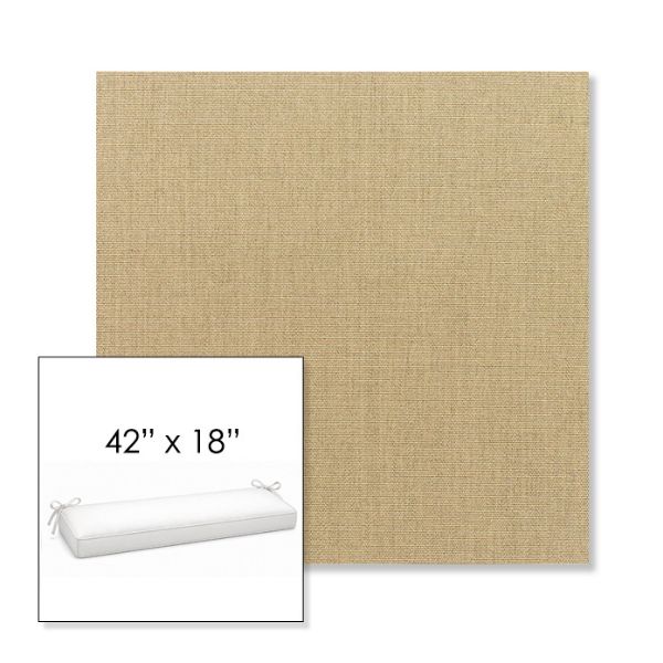 Picture of Canvas Heather Beige | Sunbrella® 42" x 18" Outdoor Bench Cushion