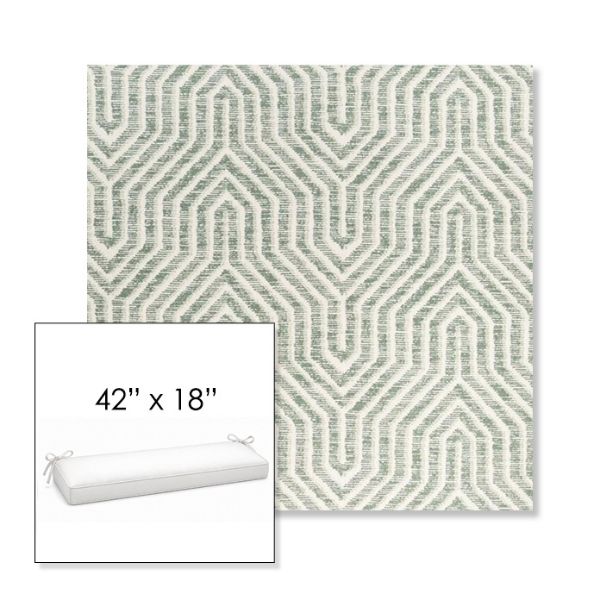 Picture of Etna Juniper | Sunbrella® 42" x 18" Outdoor Bench Cushion