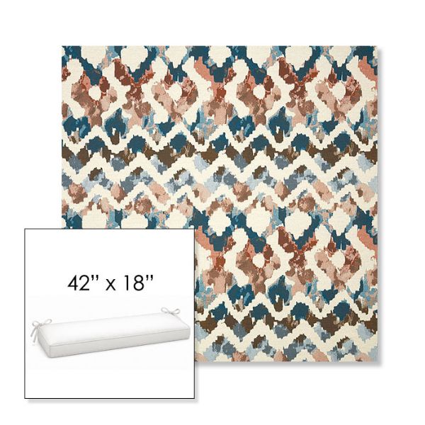 Picture of Inga Boho | Sunbrella® 42" x 18" Outdoor Bench Cushion