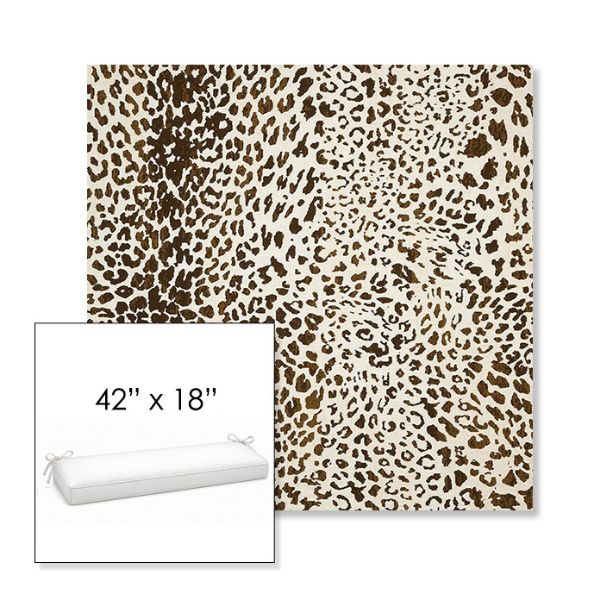 Picture of Instinct Espresso | Sunbrella® 42" x 18" Outdoor Bench Cushion