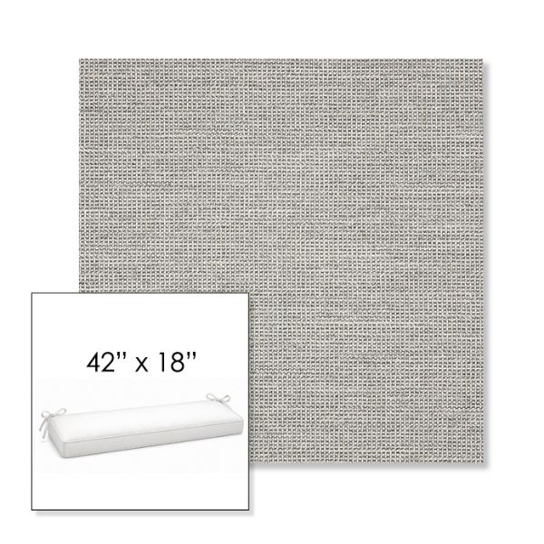 Picture of Kudos Ash | Sunbrella® 42" x 18" Outdoor Bench Cushion