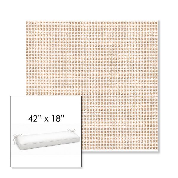 Picture of Rest Bisque | Sunbrella® 42" x 18" Outdoor Bench Cushion