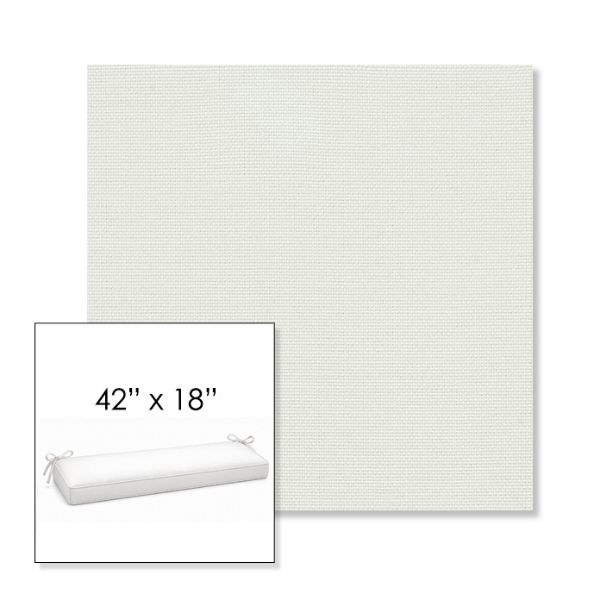Picture of Sailcloth Salt | Sunbrella® 42" x 18" Outdoor Bench Cushion