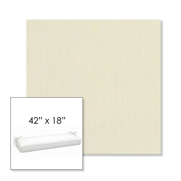 Picture of Spectrum Eggshell | Sunbrella® 42" x 18" Outdoor Bench Cushion