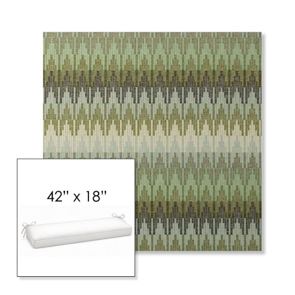 Picture of Valley Herbal | Sunbrella® 42" x 18" Outdoor Bench Cushion