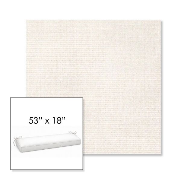 Picture of Ambrose Linen | Sunbrella® 53" x 18" Outdoor Bench Cushion