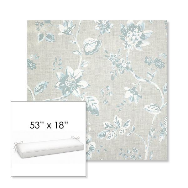 Picture of Ariana Dew | Sunbrella® 53" x 18" Outdoor Bench Cushion