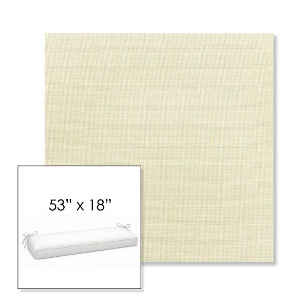 Picture of Canvas Birds Eye | Sunbrella® 53" x 18" Outdoor Bench Cushion