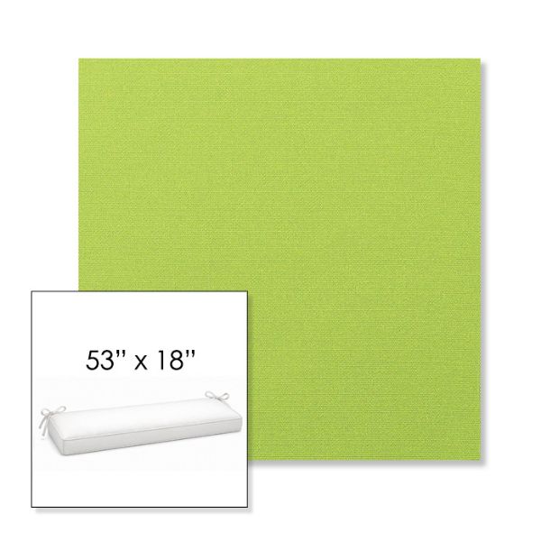 Picture of Canvas Macaw | Sunbrella® 53" x 18" Outdoor Bench Cushion