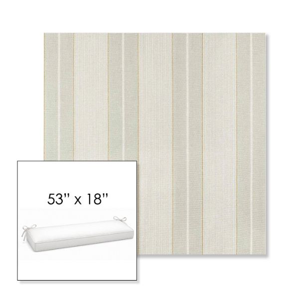 Picture of Carlo Celery | Sunbrella® 53" x 18" Outdoor Bench Cushion