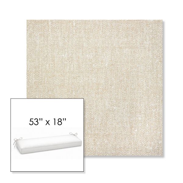 Picture of Chartres Cloud | Sunbrella® 53" x 18" Outdoor Bench Cushion