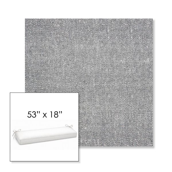 Picture of Chartres Gull | Sunbrella® 53" x 18" Outdoor Bench Cushion