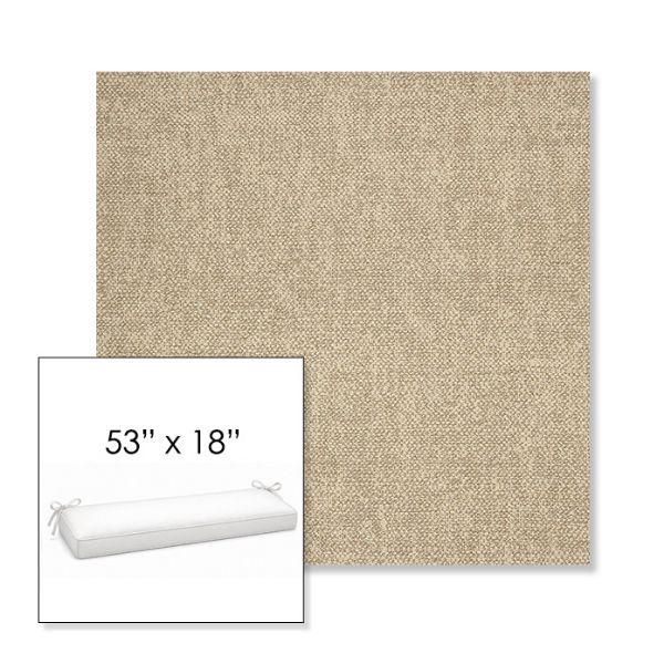 Picture of Chartres Malt | Sunbrella® 53" x 18" Outdoor Bench Cushion