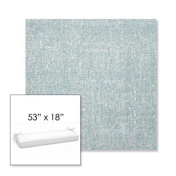 Picture of Chartres Opal | Sunbrella® 53" x 18" Outdoor Bench Cushion