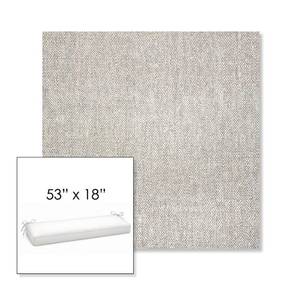 Picture of Chartres Silk | Sunbrella® 53" x 18" Outdoor Bench Cushion